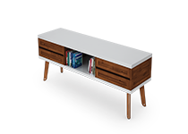 کتابخانه-و-ویترین-کوتاه-ویژه-اتاق-مدیر-عامل-آیفل-تیپ-6084-41 -  - https://mohitara.com