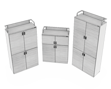 کمد-بایگانی-تمام-درب-چوبی-با-چهار-درب-کوئیک-تیپ-6268-41 -  - https://mohitara.com