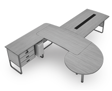 میز-مدیریت-با-کنفرانس-و-الحاقی-جانبی-کوئیک-تیپ-2356-41 -  - https://mohitara.com